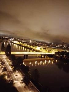 Pohľad z vtáčej perspektívy na ubytovanie Appartement standing Vue panoramique sur Nantes