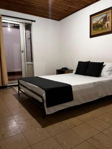 Hotel Alpino Armenia客房内的一张或多张床位