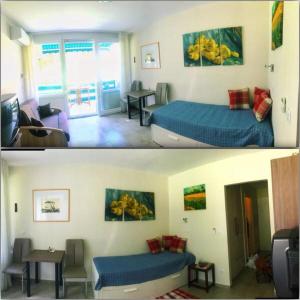 Posteľ alebo postele v izbe v ubytovaní Csopak Apartman