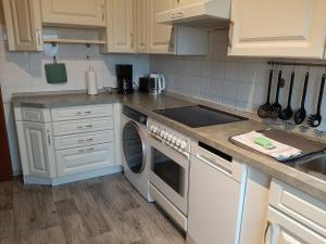 Dapur atau dapur kecil di Appartement 70qm, Zentral!