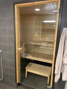 Koupelna v ubytování Stylish apartment with sauna nearby Airport