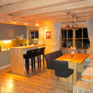 Kuchyň nebo kuchyňský kout v ubytování Chalet Sonnberg