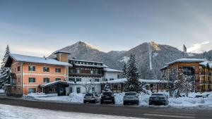 ポッツァ・ディ・ファッサにあるVILLA MITZIの雪山のホテル