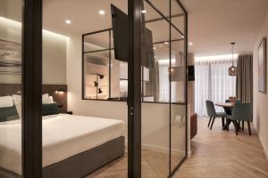 A bed or beds in a room at Hestia - Dimitressa 4 Még 37 kép