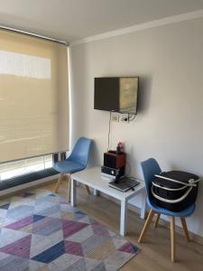 TV a/nebo společenská místnost v ubytování Departamento Viña del mar