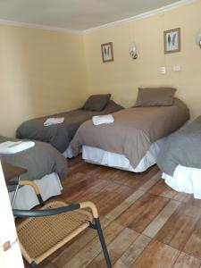 Postel nebo postele na pokoji v ubytování Hotel Restaurante Aconcagua