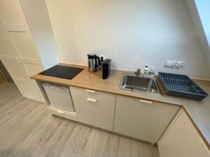 Eldhús eða eldhúskrókur á Apartamenty Wisła Centrum