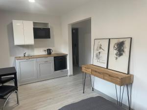 Eldhús eða eldhúskrókur á Apartamenty Wisła Centrum