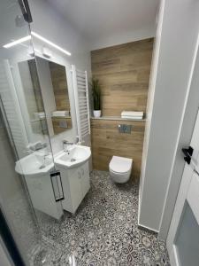 Baðherbergi á Apartamenty Wisła Centrum