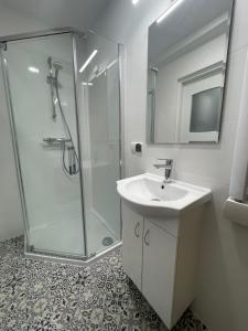 Baðherbergi á Apartamenty Wisła Centrum