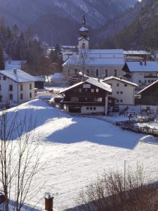 Alpinum Hostel during the winter