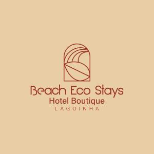 帕賴帕巴的住宿－Beach Eco Stays Hotel Boutique Lagoinha，用于酒店巨石门的标志