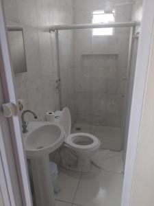 Koupelna v ubytování Pousada Pôr do Sol