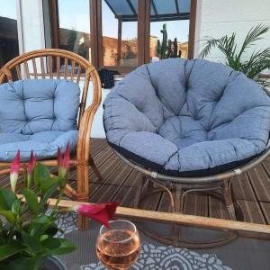 Χώρος καθιστικού στο Chambre d'hôtes Le Relais de Belloy