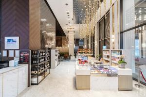 a store interior of a pharmacy with a pharmacyacistacist at The Riverside Hotel in Seoul