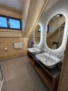Kúpeľňa v ubytovaní Vila Lomnica Vysoké Tatry