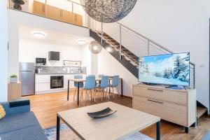 Kuchyňa alebo kuchynka v ubytovaní Apartmány Resort Vrchlabí