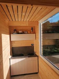 Eldhús eða eldhúskrókur á Glamping sever