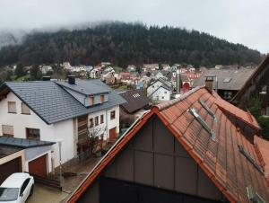 een uitzicht vanaf het dak van een stad bij MorgenTau in Bad Herrenalb