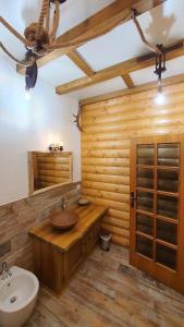 Koupelna v ubytování B&B Chalet