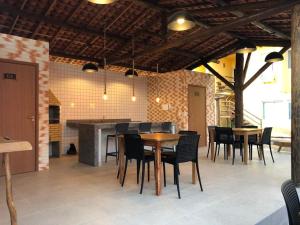 Kuchyň nebo kuchyňský kout v ubytování Apartamento Paz e Traquilidade na Praia