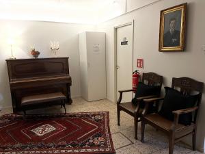 Posezení v ubytování Björnlokan B&B