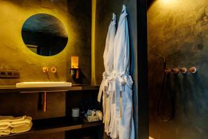 Koupelna v ubytování Hotel Montanus