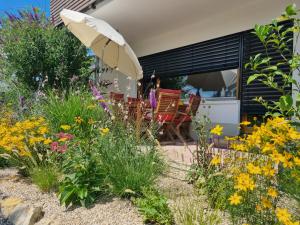 Zahrada ubytování Traumhafte Gartenwohnung in Überlinger Hanglage - Zur goldenen Kiwi