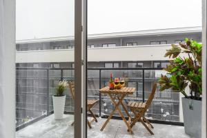 Balkon lub taras w obiekcie Lumina cozy apartments Manufaktura