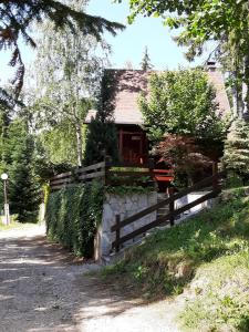 a house with a fence in front of it at Zlatarsko Miriste in Nova Varoš