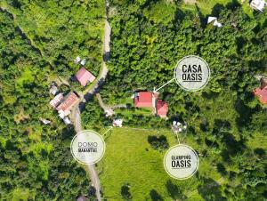 Letecký snímek ubytování Oasis Glamping Tena Cun Vía La Mesa Anapoima