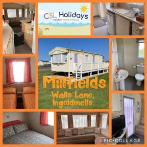 a collage of pictures of tiny houses and homes at Ingoldmells - Millfields D13 in Ingoldmells
