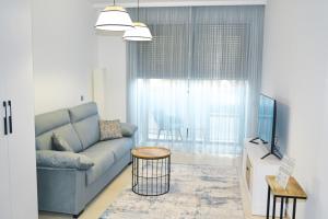 Χώρος καθιστικού στο Anka Beach Apartment Patacona