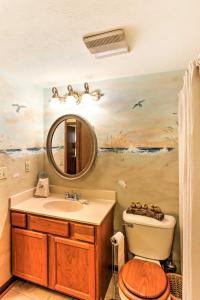 Waterfront Port Clinton Condo with Pool Access!的一间浴室