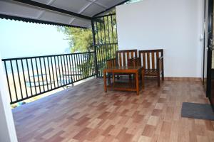 Madhu Huts Agonda的阳台或露台