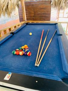 Biliár nebo kulečník v ubytování VILLA LOMAS LINDAS