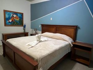 Gulta vai gultas numurā naktsmītnē Hotel Viña del Mar Omoa