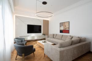 Część wypoczynkowa w obiekcie Upscale Athens Luxury Penthouse