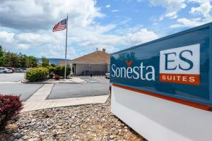 a us seneca switches sign in front of a house at Sonesta ES Suites Reno in Reno