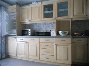 Kuchyň nebo kuchyňský kout v ubytování Ferienwohnungen/Holiday Apartments Lederer