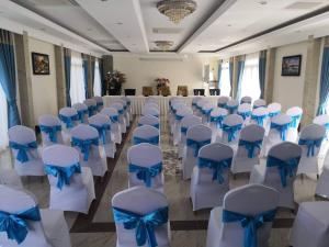 Posezení v ubytování Lodge Moni Essara Kampot