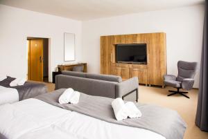 TV a/nebo společenská místnost v ubytování Family Resort Lučivná + 37 fotografií