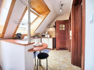 Kuchyňa alebo kuchynka v ubytovaní Apart4Sleepers Apartament Dwupoziomowy Pardałówka