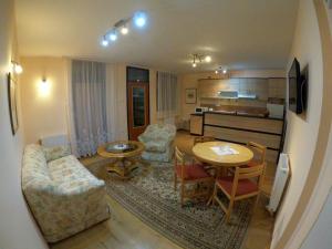 sala de estar con sofá y mesa en Vila Jovanka Zlatibor, en Palisat