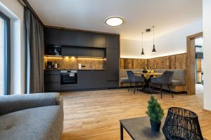 Kuchnia lub aneks kuchenny w obiekcie Aparthotel Fuxbau