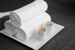 米瑞亚德SANA酒店的咖啡和沏茶工具