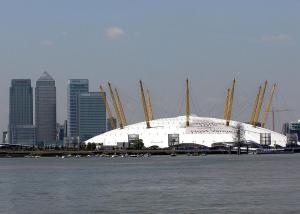 a large white building with a city in the background at Dream Home Estate in London