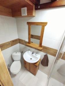 Kúpeľňa v ubytovaní Apartmán Eliška Drevený raj