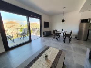 Kuchyň nebo kuchyňský kout v ubytování Apartmani Nerium