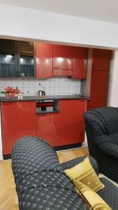 Kuchyň nebo kuchyňský kout v ubytování Nova DOM